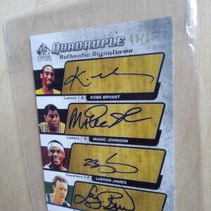 AS4-BJJB quadruple Auth Signs 03/15 Upper Deck 2005 Copy/Print & no. Cert. 5465